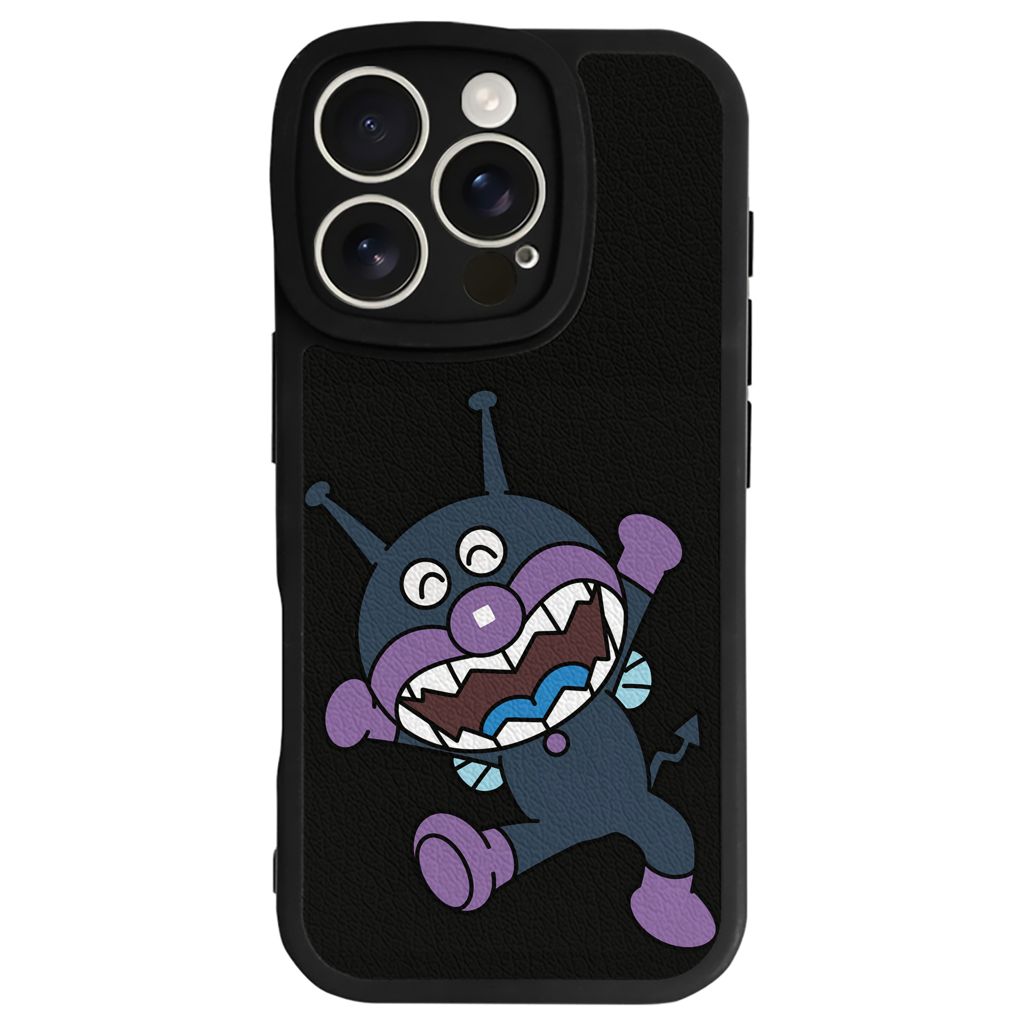 （画像用） アンパンマン Anpanman 【iPhone 16シリーズ対応】シリコンスマホケース（レザー調） 材質：シリコン